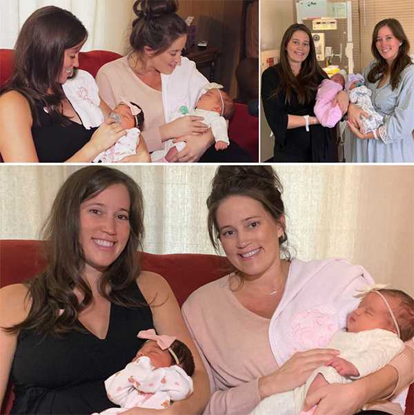 On Their Birthday Twin Sisters Give Birth To Daughters 90 Minutes